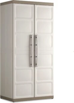 Keter Excellence XL Opbergkast Hoog - 4 Planken - 54x89x182cm - Beige/Taupe