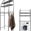 LBB - Wasmachine En Droger Ombouw - 3 Planken - Opbergrek Voor Boven Wasmachine - Zwart - Kast - Meubel - Wasdroger - Ook Geschikt Voor Wc - Kastje -WerkPro Verkoopwinkel 865x1200 5