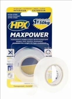 HPX Max Power Transparent Bevestigingstape - 19mm X 2m -WerkPro Verkoopwinkel 867x1200 2