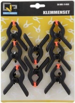 Merkloos 8x Hobby Lijmklemmen/veerklemmen 5 Cm - Marktkraamklemmen 8 Stuks