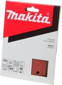Makita P-33102 Vlak Schuurvel Red - K80 - 114 X 102mm (10st)