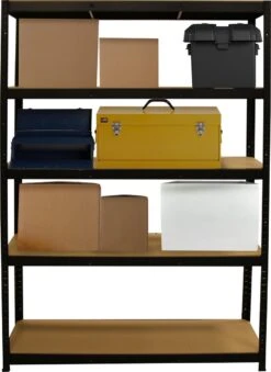 ERRO Metalen Opbergrek/Stellingkast Met 5 Legborden - 875kg Draagkracht - (HxBxD) 180x120x40cm - 175kg Per Plank -WerkPro Verkoopwinkel 874x1200 9