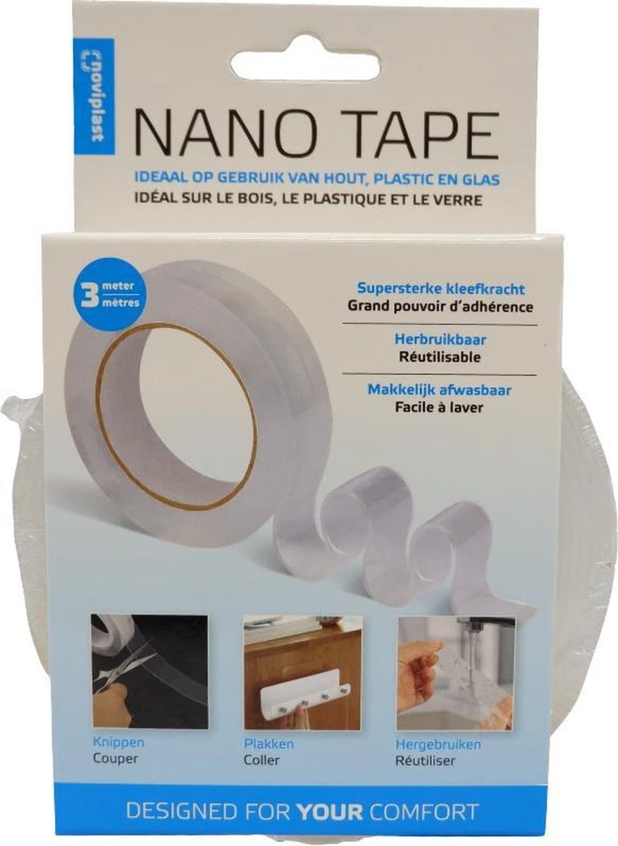Nano Tape - Dubbelzijdige Tape - Noviplast - Waterproof - 3M 4 Nano Tape - Dubbelzijdige Tape - Noviplast - Waterproof - 3M - Afbeelding 2