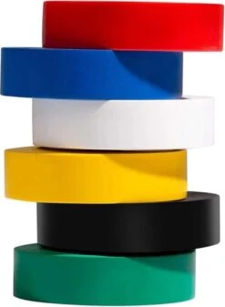 PD® - Isolatietape / PVC Tape XXL - 18mm X 15m - 6 Stuks - Zwart / Groen / Blauw / Wit / Rood / Geel - Rubber Tape - Isolatieband -WerkPro Verkoopwinkel 879x1200 7