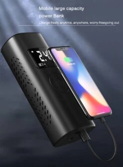 Auto Luchtcompressor, 150PSI Elektrische Draagbare Luchtpomp Mini Handheld Batterij Band Inflator 6000mAh Power Bank LED Noodverlichting Voor Auto Motor Fiets Bal -WerkPro Verkoopwinkel 880x1200 2