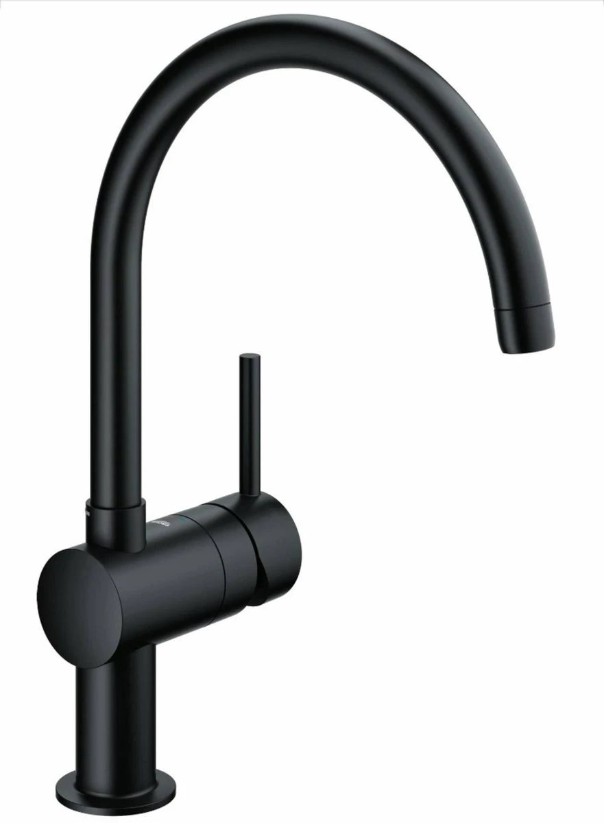 GROHE Minta Keukenkraan Mat Zwart - C-uitloop - Draaibaar - 32917KS0 3 GROHE Minta Keukenkraan Mat Zwart - C-uitloop - Draaibaar - 32917KS0