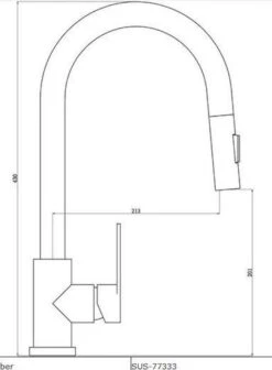 Merkloos Keukenkraan Met Uittrekbare Uitloop - Uittrekbaar - Mengkraan - Geborsteld RVS -WerkPro Verkoopwinkel 883x1200 4