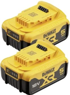 DeWalt DCB184P2-XJ Accu Pack 18V - Duo - 5.0Ah Li-Ion -WerkPro Verkoopwinkel 884x1200