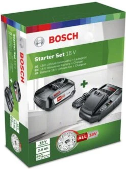 Bosch Starterset 18 V Gereedschapsaccu En Lader - 18V Accu (2.5 Ah) + AL 1830 CV Lader