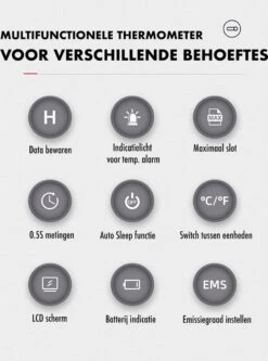 DynaBright Digitale Infrarood Thermometer - Bereik -50 T/m +400 °C - Incl. Batterijen - IR Thermometer - Warmtemeter -WerkPro Verkoopwinkel 890x1200 8