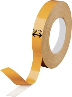Dubbelzijdig Tape Extra Dun Transparant - Montagetape - Super Sterk - Dubbelzijdige Plakband - 50m Lang & 0.8cm Breed