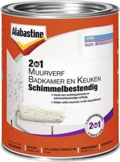 Alabastine 2 In 1 Badkamer En Keuken Muurverf - Wit - 2,5 Liter -WerkPro Verkoopwinkel 894x1200 10
