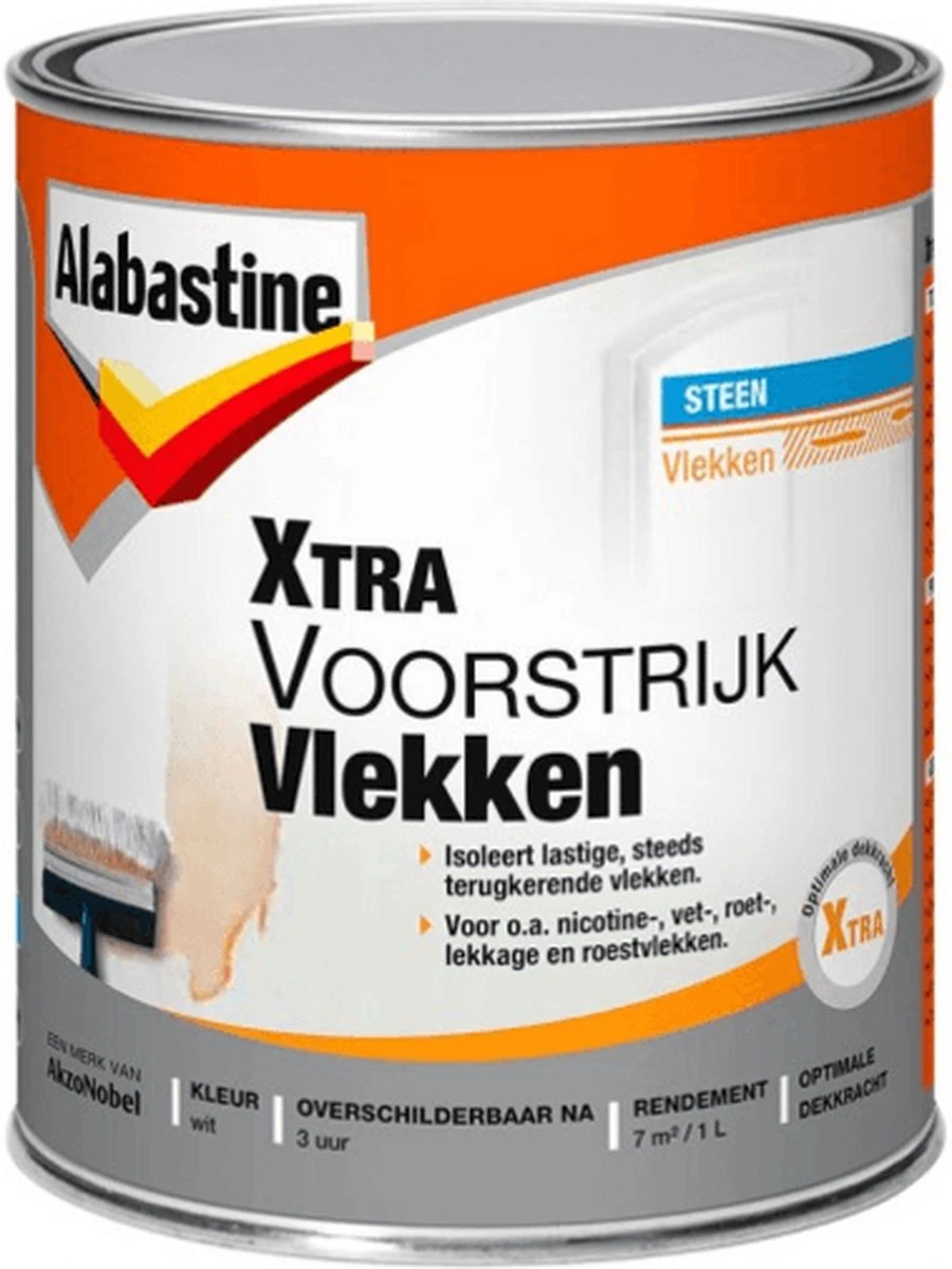 Alabastine Xtra Voorstrijk Vlekken - Wit - 250 Ml 5 Alabastine Xtra Voorstrijk Vlekken - Wit - 250 Ml - Afbeelding 3