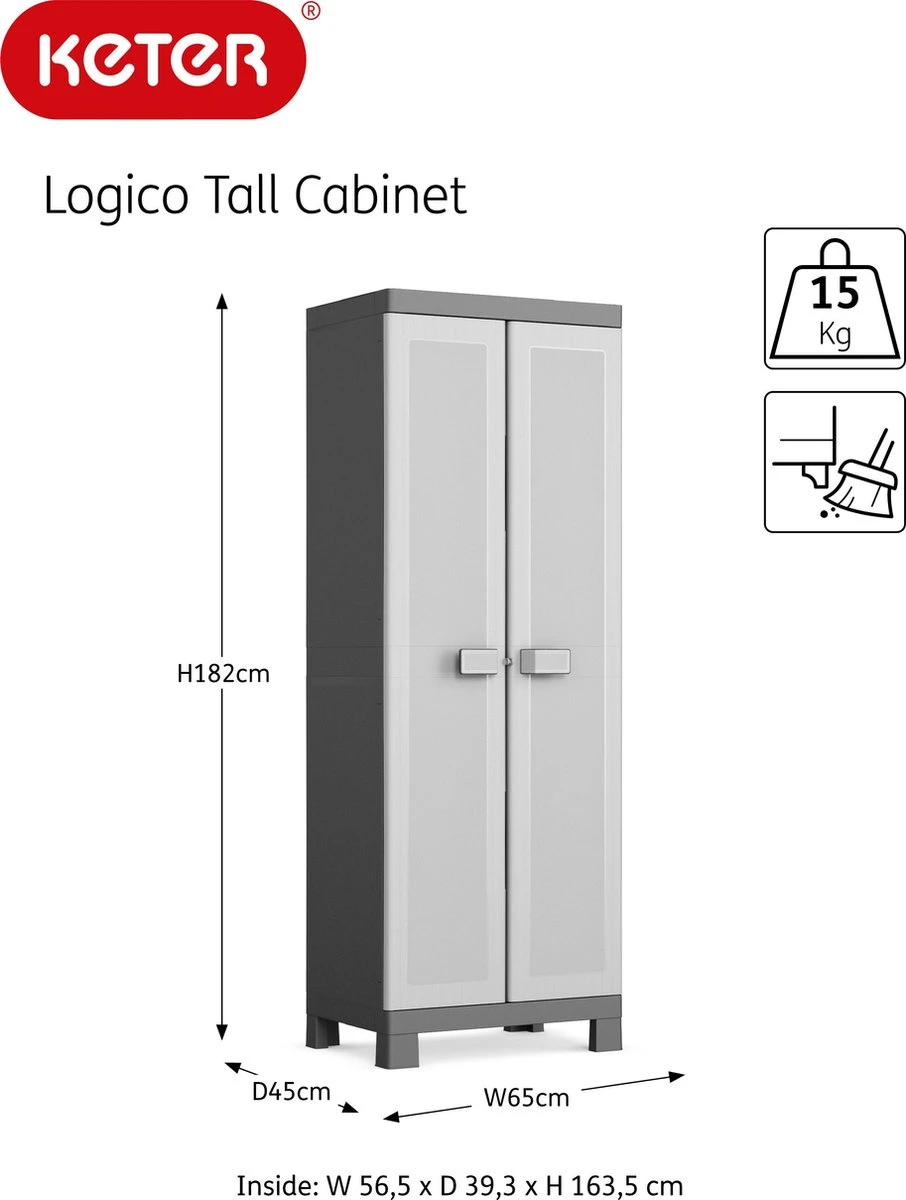 Keter Kunststof Kast Logico 6 Keter Kunststof Kast Logico - Afbeelding 4
