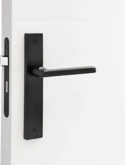 Impresso Redhill Deurklink Zwart – Deurbeslag - Binnendeur – Deurkruk Met Schild – Blind – Langwerpig Deurschild – 230 X 40 X 9 Mm -WerkPro Verkoopwinkel 911x1200 2