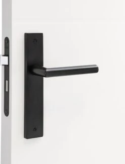 Impresso London Deurklink Zwart – Deurbeslag - Binnendeur – Deurkruk Met Schild – Blind – Langwerpig Deurschild – 230 X 40 X 9 Mm -WerkPro Verkoopwinkel 912x1200 5