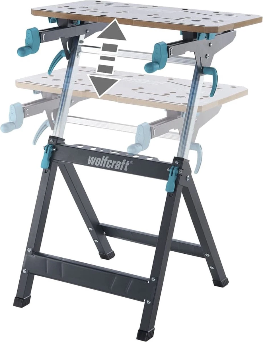 Wolfcraft - MASTER 750 - Ergonomische Werktafel Met Bankschroef - Inklapbaar - 3-in-1 Machinetafel - 6871000 - 10 JAAR GARANTIE 8 Wolfcraft - MASTER 750 - Ergonomische Werktafel Met Bankschroef - Inklapbaar - 3-in-1 Machinetafel - 6871000 - 10 JAAR GARANTIE - Afbeelding 6