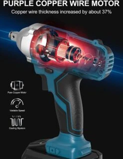 Deutsche Stahl Slagmoersleutel - Slagmoersleutel Met 2 Accu - Draadloos - Elektrische Moersleutel - Draadloos Slagschroevendraaier - Gereedschap - Impact Wrench Met LED - 20V - Incl. 4-delige Doppenset En Opbergkoffer - Blauw 27 Deutsche Stahl Slagmoersleutel - Slagmoersleutel Met 2 Accu - Draadloos - Elektrische Moersleutel - Draadloos Slagschroevendraaier - Gereedschap - Impact Wrench Met LED - 20V - Incl. 4-delige Doppenset En Opbergkoffer - Blauw -WerkPro Verkoopwinkel 926x1200