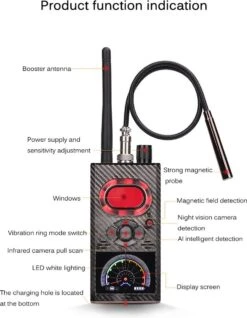 Signaal Detector Anti Tracking Device Finder Anti Afluisteren Mobiele Telefoon WiFi WLAN, Bugs, Auto GPS-signaal, Draadloze Camera's -WerkPro Verkoopwinkel 932x1200 2