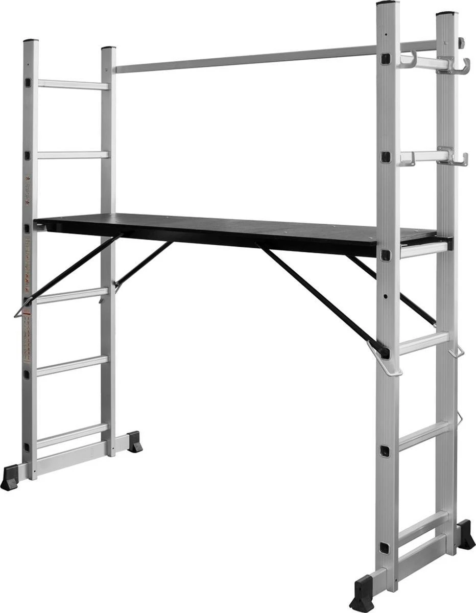 ALDORR Home - 2x6 Multifunctionele Kamersteiger - Ladder - Werkhoogte 2,60 Meter 3 ALDORR Home - 2x6 Multifunctionele Kamersteiger - Ladder - Werkhoogte 2,60 Meter