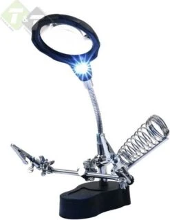 Benson Derde Handje Met LED Vergrootglas - Soldeerbout Houder -WerkPro Verkoopwinkel 933x1200