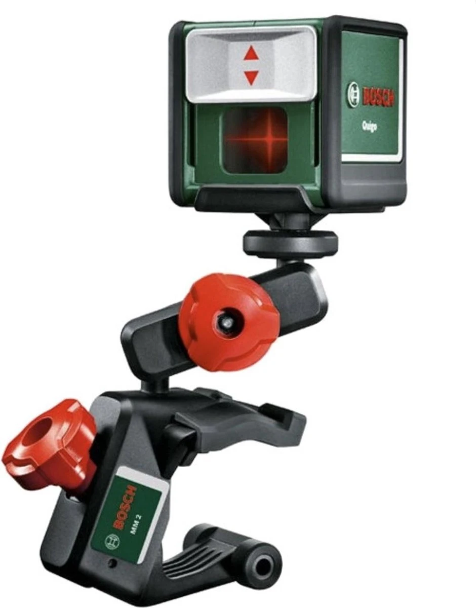 Bosch Kruislijnlaser Quigo LlI (Alkaline (2x LR03/AAA), Statief MM 2 En Adapter Plaat) 3 Bosch Kruislijnlaser Quigo LlI (Alkaline (2x LR03/AAA), Statief MM 2 En Adapter Plaat)