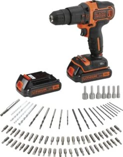 Black & Decker BLACK+DECKER BDCHD18BAFC-QW Accu Klopboormachine - 18V - 2 Accu's - Incl. 80 Accessoires 15 Black & Decker BLACK+DECKER BDCHD18BAFC-QW Accu Klopboormachine - 18V - 2 Accu's - Incl. 80 Accessoires -WerkPro Verkoopwinkel 942x1200