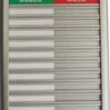 Aluminium Aanwezigheidsbord - Afwezigheidsbord Voor 10 Personen (incl. Bevestigingsmateriaal)