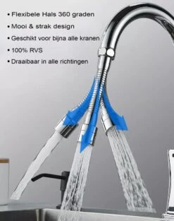 Kraan Opzetstuk - RVS - Waterbesparend - Roterende Kraankop - Duurzaam - 2 Standen - 14.5 Cm - Flexibele Kraankop - Kraanfilter - Kraanslang -WerkPro Verkoopwinkel 946x1200 5