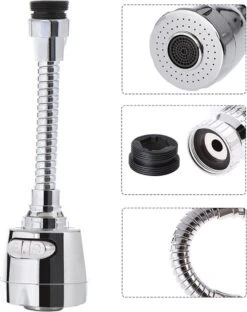 Merkloos Flexibel Opzetstuk Kraanslang - Waterbesparende Spoelkraan - Verlengstuk - Keukenkraan -WerkPro Verkoopwinkel 949x1200 2