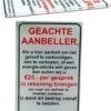 Merkloos Geen Verkopers, Geloofsovertuigers Of Energie Adviezen Aan De Deur Sticker Bordje - Glashelder Acrylaat - 95 Mm X 60 Mm - Promessa-Design. -WerkPro Verkoopwinkel 950x1200 10