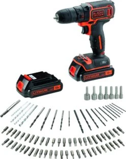Black & Decker BLACK+DECKER BDCD18BAFC-QW Accuboormachine Kit - 18V - 80 Accessoires - Incl. 2 Accu's En Lader -WerkPro Verkoopwinkel 951x1200 1