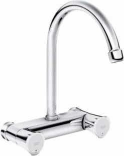 GROHE Costa-L Keukenkraan - Wandmontage - C-bovenuitloop - Zonder Koppelingen - Chroom - 31186001