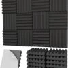 PrimeAmbition Akoestische Panelen – 30x30x5cm – Zelfklevend – Geluidsisolatie – Geluidsdemper – Noppenschuim– Acoustic Foam Panels – Wandpaneel – 12 Stuks -WerkPro Verkoopwinkel 954x1200 4