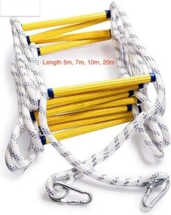 Brandvluchtladder, 10m Touw Reddingsladder, Vuurladder, ALU-ladder, Breiladder, Vluchtladder, Multifunctionele Ladder & Veiligheidsladder & Brandladder Met Hoge Veiligheid - Brandladder - Brandvluchtladder - EN131-6 Goedgekeurd - 10 Meter - Tot 150kg -WerkPro Verkoopwinkel 956x1200 4