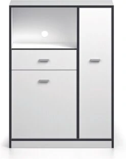 Keukenkast Trudo - Wit/grijs - Opbergkast -WerkPro Verkoopwinkel 957x1200