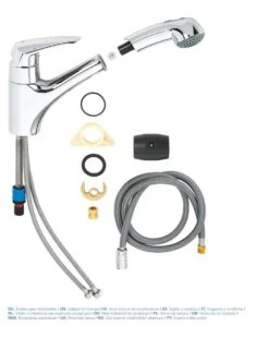 GROHE Eurodisc Keukenkraan - Draaibare Uitloop - Uittrekbare Handdouche - Chroom - 32257001 -WerkPro Verkoopwinkel 959x1200 1