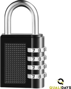 Merkloos Hangslot - 1+1 Gratis - Cijferslot - 4-Cijfers - Weerbestendig - Kofferslot - Zwart - 80mm -WerkPro Verkoopwinkel 963x1200 2