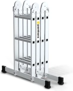 Panthera - Vouwladder 4 X 3 Treden Met Platform - Multifunctionele Ladder - Lichtgewicht Aluminium -WerkPro Verkoopwinkel 966x1200 2