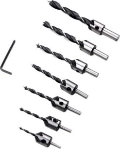 Merkloos 23 Delige Houtborenset - Verzinkborenset - Proppenboor - Hout - Houtproppen - Verzinkboren - Automatische Centerpunt - Boren - Houtboor -WerkPro Verkoopwinkel 969x1200