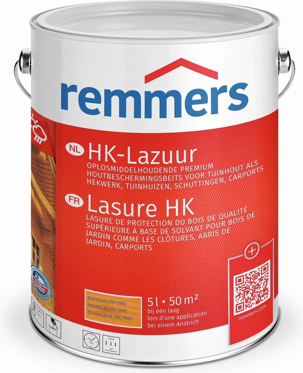 Remmers HK-Lazuur 5 Liter 5 Liter Douglas 7 Remmers HK-Lazuur 5 Liter 5 Liter Douglas - Afbeelding 5