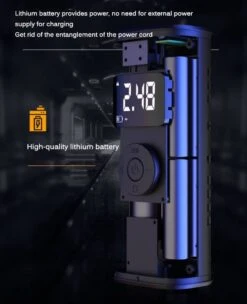 Auto Luchtcompressor, 150PSI Elektrische Draagbare Luchtpomp Mini Handheld Batterij Band Inflator 6000mAh Power Bank LED Noodverlichting Voor Auto Motor Fiets Bal -WerkPro Verkoopwinkel 975x1200