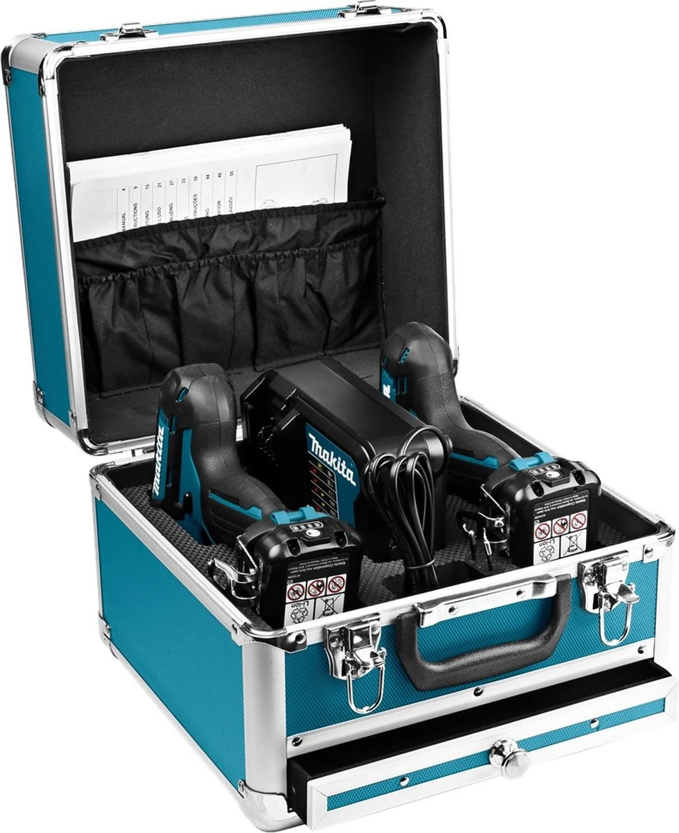 Makita CLX224SAX1 12V Combiset - DF333D Schroefboormachine & TD110D Slagschroevendraaier - 2 X 2,0 Ah Accu's - Inclusief Opbergkoffer 4 Makita CLX224SAX1 12V Combiset - DF333D Schroefboormachine & TD110D Slagschroevendraaier - 2 X 2,0 Ah Accu's - Inclusief Opbergkoffer - Afbeelding 2