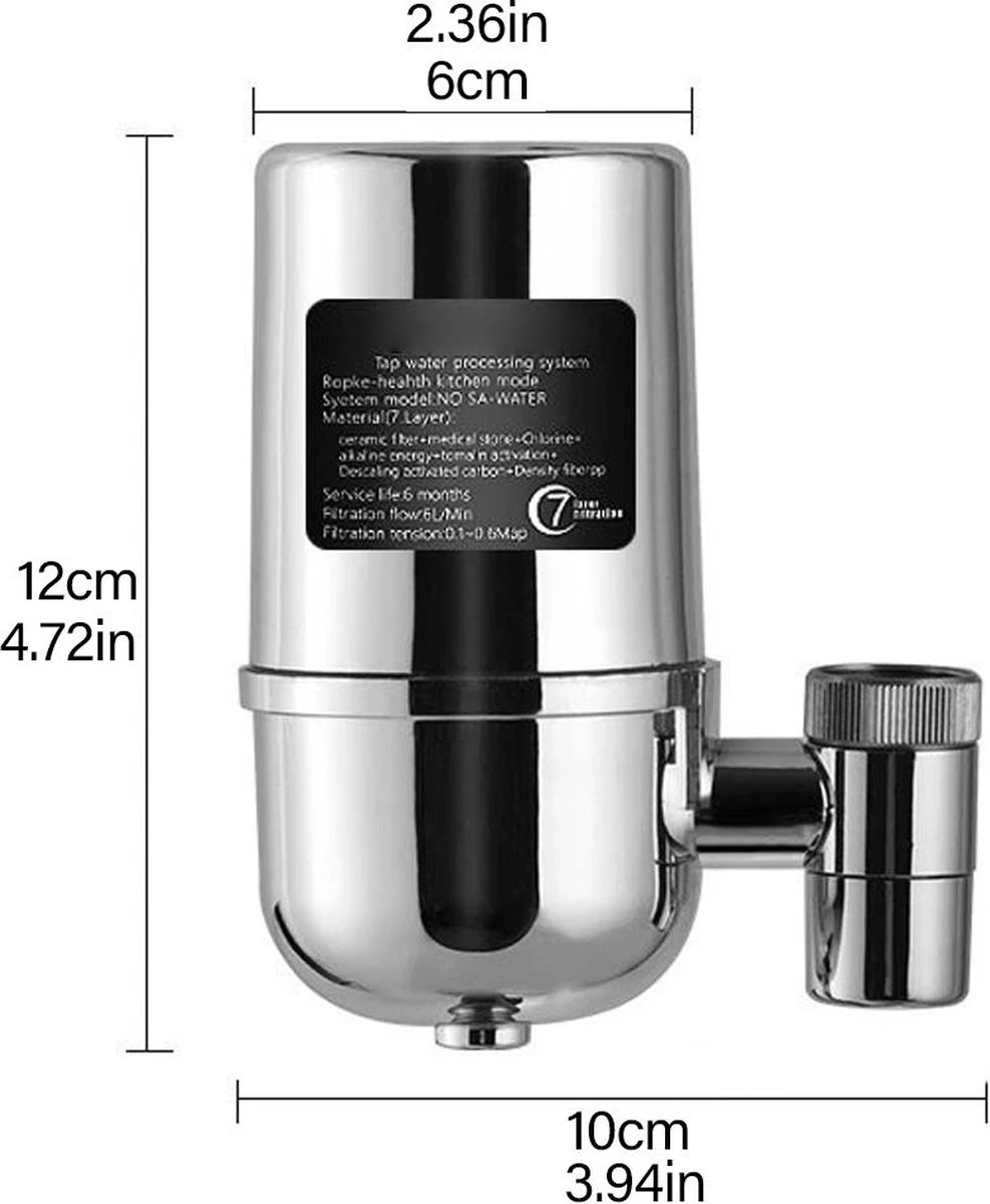 BOTC Waterfilter Kraan - Keukenkraan Filter - Waterfilter Waterzuivering - Waterzuiveraar Kraanwater - Met 1 Filter 10 BOTC Waterfilter Kraan - Keukenkraan Filter - Waterfilter Waterzuivering - Waterzuiveraar Kraanwater - Met 1 Filter - Afbeelding 8