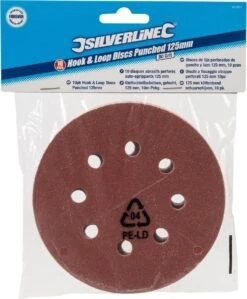 Silverline 125 Mm Klittenband Schuurschijven, 10 Pak 120 Korrelmaat -WerkPro Verkoopwinkel 991x1200 1
