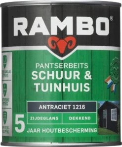 Rambo Pantserbeits Schuur & Tuinhuis Dekkend Antraciet 1216 - Beits - Dekkend - Water Basis -WerkPro Verkoopwinkel 991x1200 7