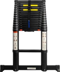 ALDORR Professional - Telescoopladder 5,20 Meter - Met Optigrip™ En Extra Diepe Treden